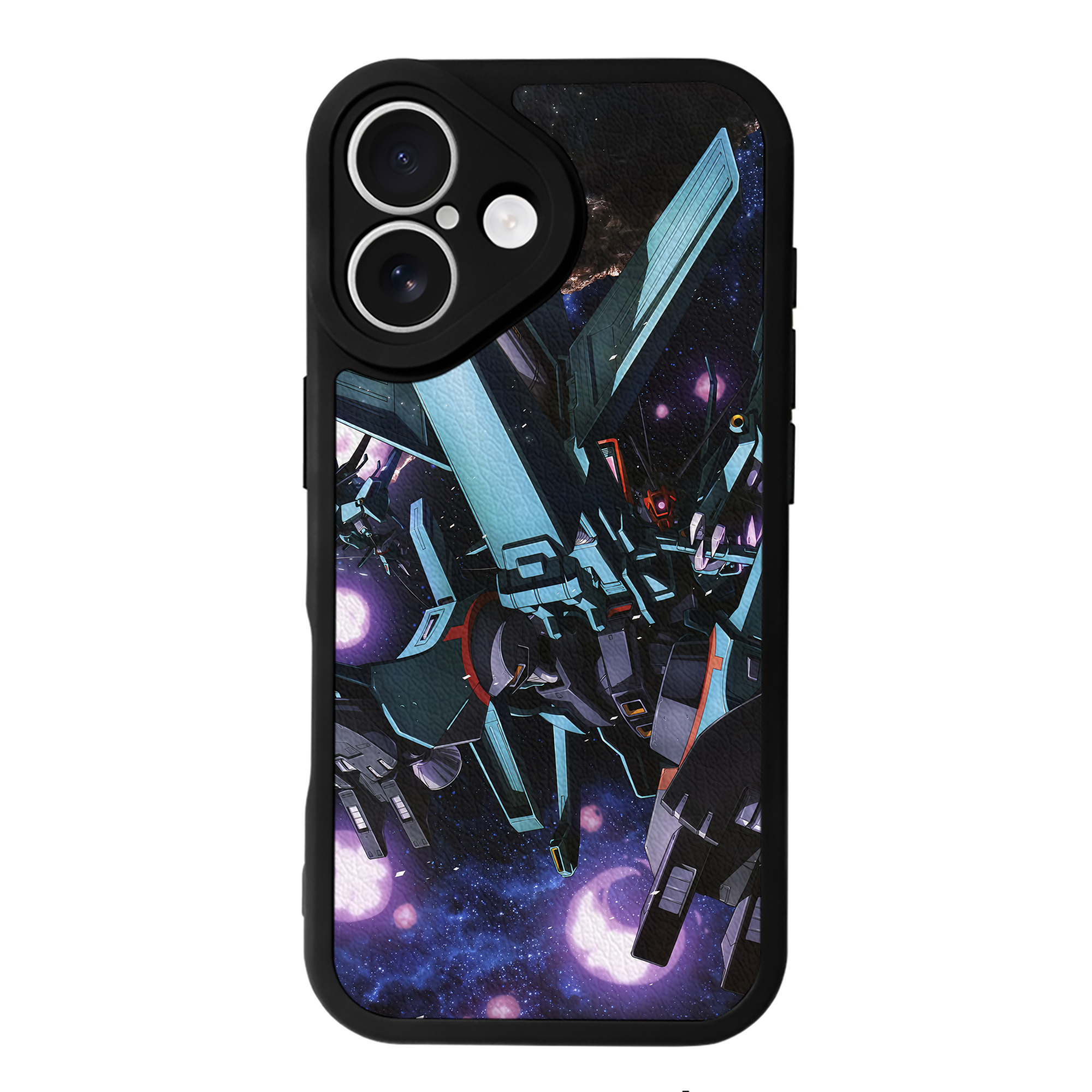 （画像用） 機動戦士ガンダム Mobile Suit Gundam 【iPhone 16シリーズ対応】シリコンスマホケース（レザー調） 材質：シリコン
